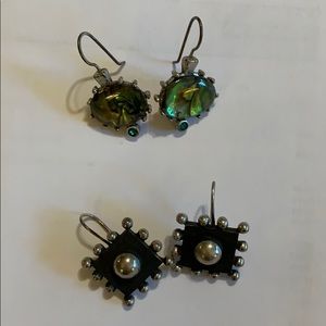 2 pair of earrings